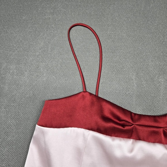 Free People Tank Womens Large Pink Satin Camisole Sweetheart Lined Pockets - Picture 3 of 16